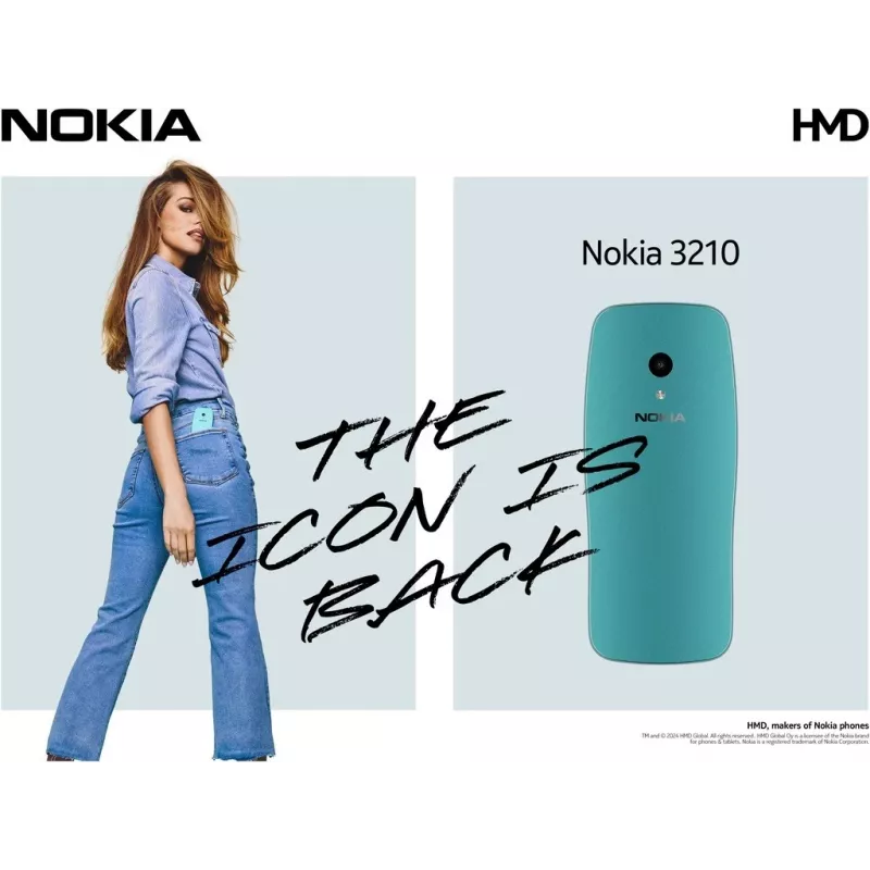 Nokia 3210 6,1 cm (2.4) blauw functietelefoon (1GF025CPJ2L06)