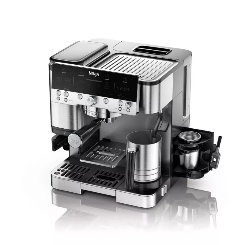 Espressomachine Ninja ES601EU — 2 L watertank, capaciteit 1 kopje, zwart/rvs