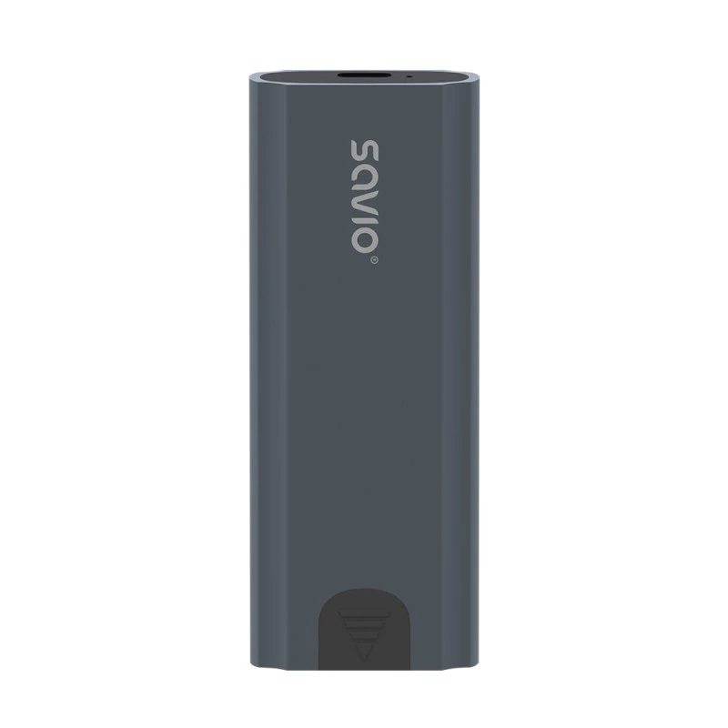 M.2 SSD-behuizing SAVIO AK-67 grijs, USB 10 Gbit/s, ondersteuning voor enkele M.2-schijven