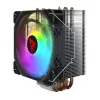 CPU-luchtkoeler SAVIO SAVGCOVORTEXX2ARGB met 4 heatpipes, 120-mm-ARGB-ventilator, zwart