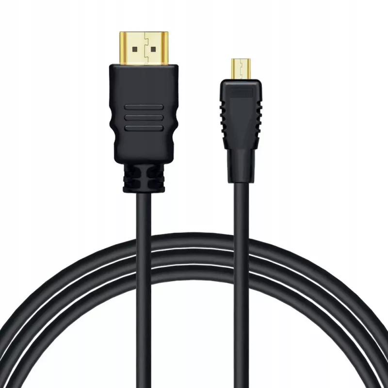 Savio CL-40/M HDMI (M) - micro HDMI (M) kabel met ethernet, 2m, zwart