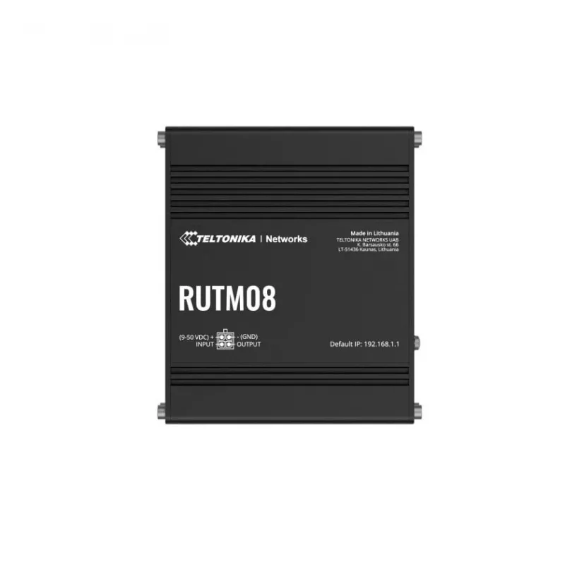 Teltonika RUTM08 bedrade router gigabit ethernet zwart
