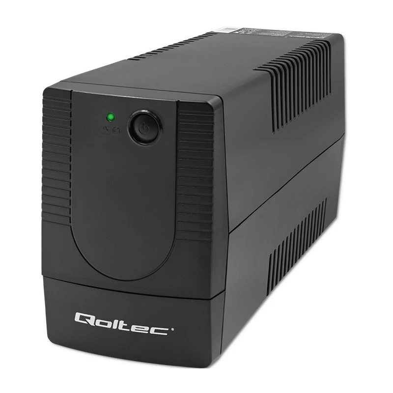 Qoltec 53772 UPS (noodstroomvoorziening) Line-Interactive 0,65 kVA 360 W 1 AC-uitgang