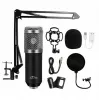 Pc-microfoon MEDIA-TECH MT397S — bekabeld, XLR-ingang, 20–20000 Hz, 150 Ω, -32 dB, 2,4 m kabel, tafelstandaard, zwart