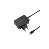 Mobiele oplader QOLTEC 51024 – universele AC-indoorlader, 65 W PD, 20 V/3,25 A, 1,2 m kabel, zwart