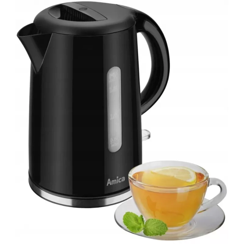 Amica KF1002 waterkoker, 1,7 L, zwart