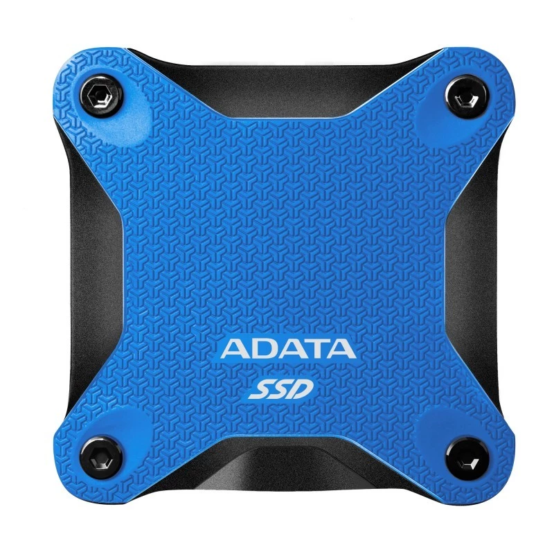 Externe SSD ADATA SD620 512 GB, USB 3.2 Gen 2 Micro-USB B, blauw, siliconen behuizing, schokbestendig
