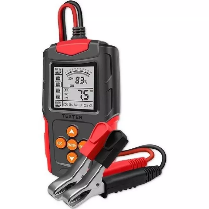 Qoltec 52484 LCD digitale batterijtester | 12V | 24V | 3Ah-200Ah