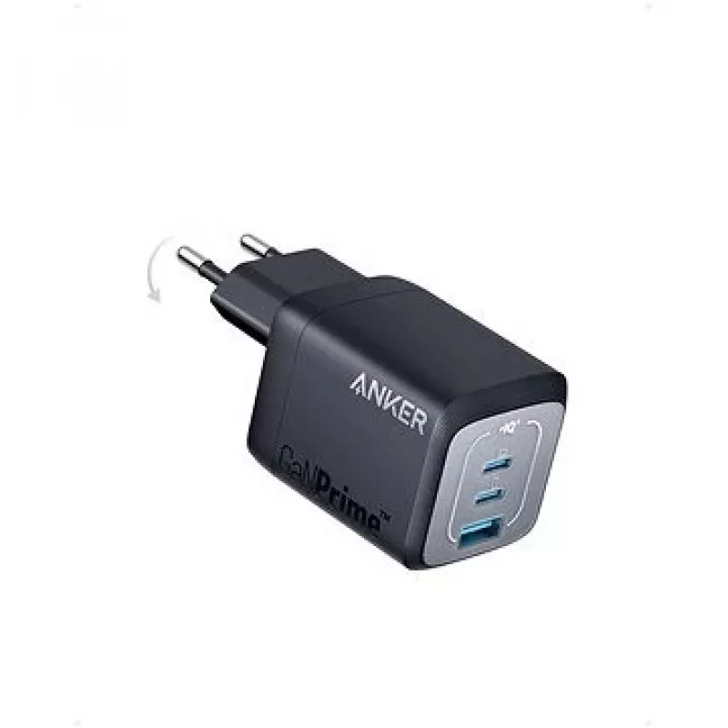 Indoor USB-snellader Anker Prime A2669313 – 67 W, 1×USB-A, 2×USB-C, zwart
