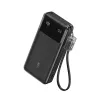 Powerbank met USB-C-kabel 20000 mAh 30W zwart