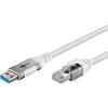Goobay 74159 – netwerkadapterkabel USB 3.0 Type-A Gigabit Ethernet 2 m – netwerkkaart – 1.000 Mbit/s (74159)