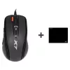 Gaming-muis A4Tech X-7120 USB Type-A ambidexter 2000 DPI, 3 ms, bedraad, zwart