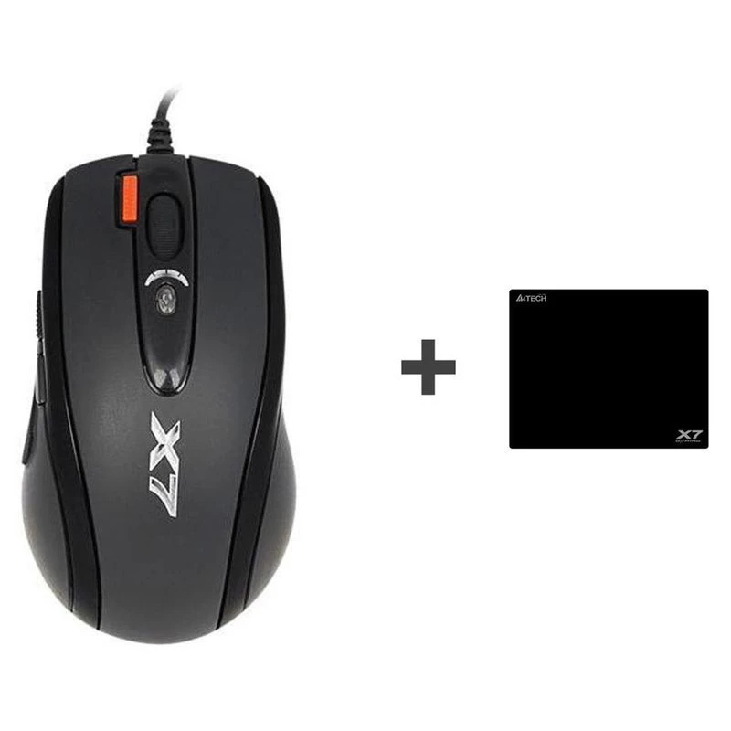 Gaming-muis A4Tech X-7120 USB Type-A ambidexter 2000 DPI, 3 ms, bedraad, zwart