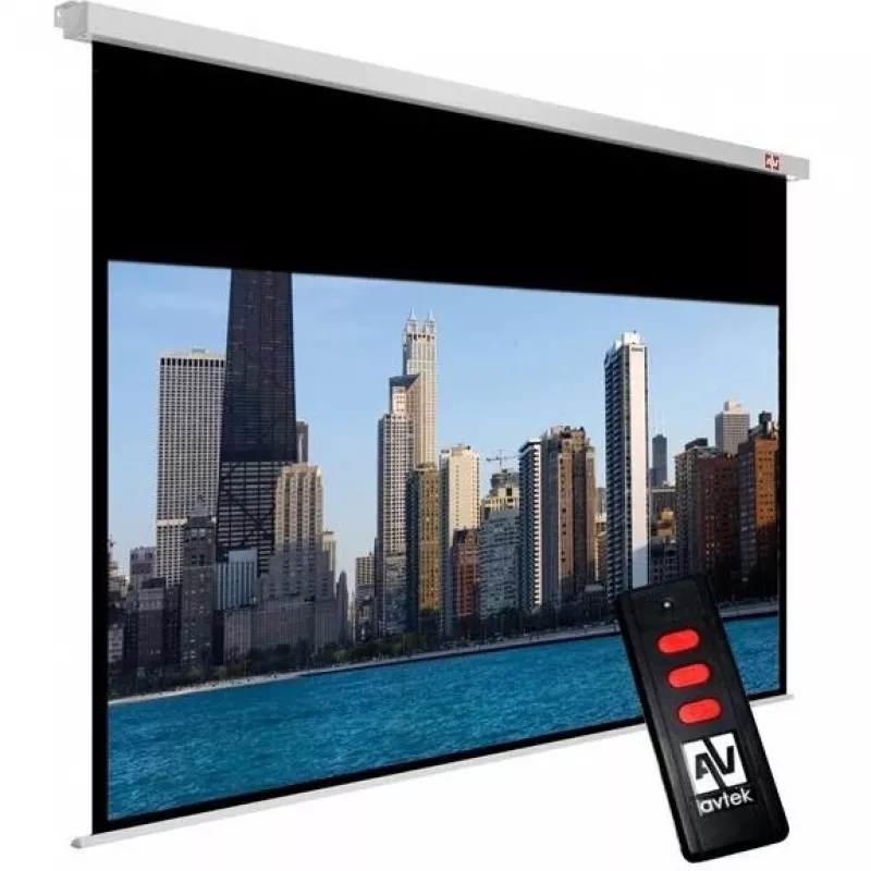 Elektrisch projectiescherm Avtek Cinema Electric 200 (200 x 200 cm) - 16:9