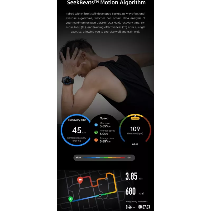 Smartwatch MiBro GS Active zilver