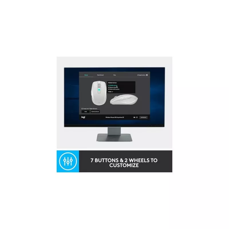 MX Anywhere 2S Draadloze muis/Graphite - BT - N/A