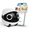 Enabot ROLA Mini huisdiergezelschapsrobot, laser, 5000 mAh, wit/zwart