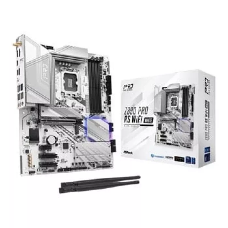 Moederbord ASRock Z890 Pro RS WiFi White Intel Z890 LGA 1851 ATX