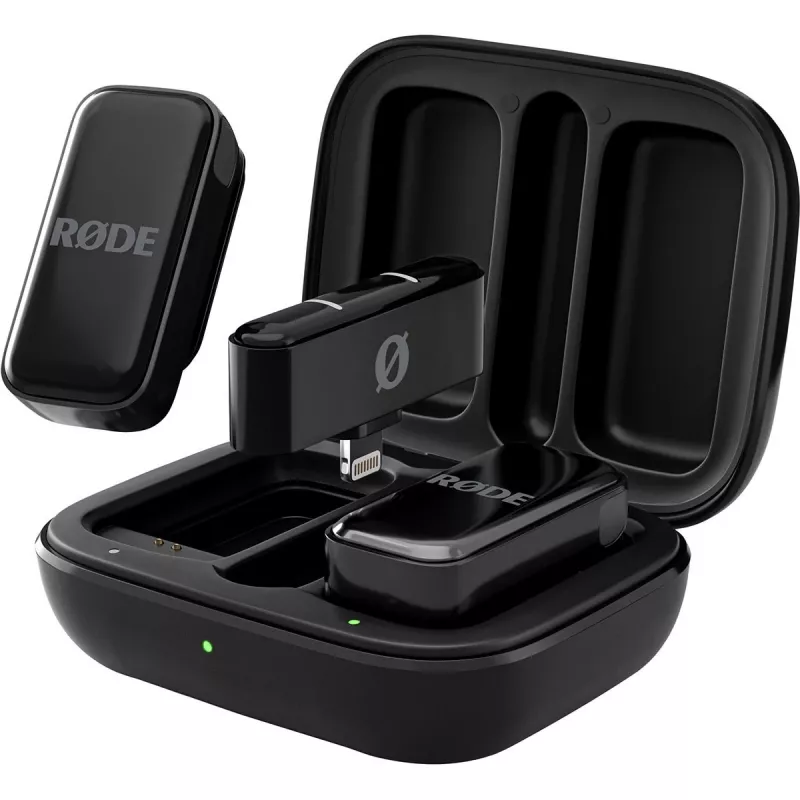 Draadloos microfoonsysteem Rode Wireless Micro Lightning — omnidirectioneel, 48 kHz, 24-bit, 100 m bereik, 7 u batterij