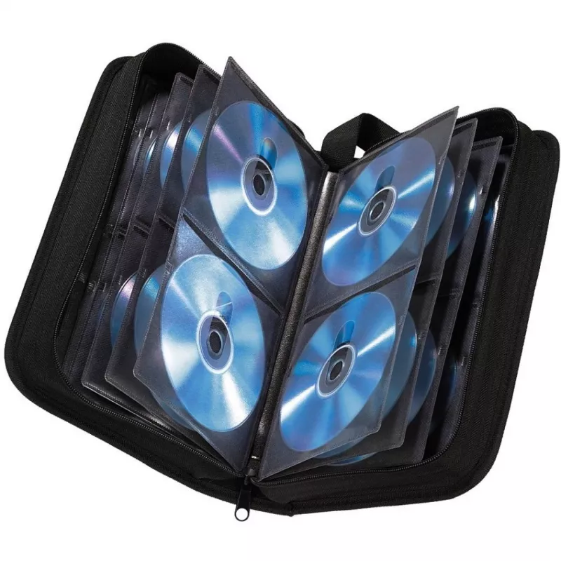 Hama nylon tas 104 cd's, 104 discs, zwart, nylon