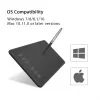 HUION H640P tekentablet 5080 lpi 160 x 99 mm USB zwart
