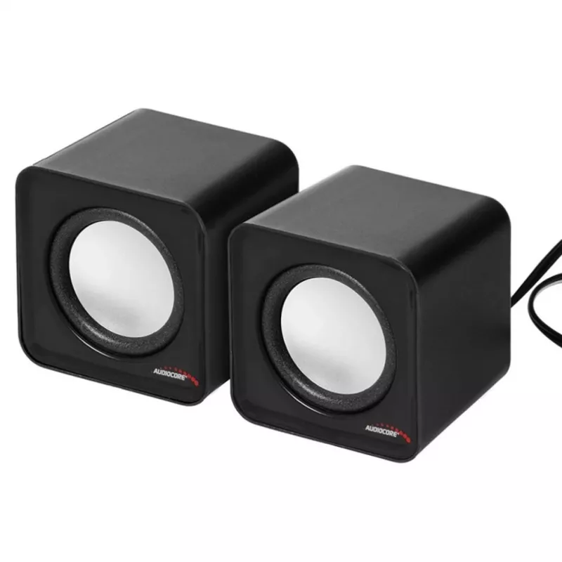 2-weg-pc-luidspreker Audiocore AC870 B — 3 W RMS, bekabelde USB-voeding, 3,5 mm ingang, 2.0 kanalen