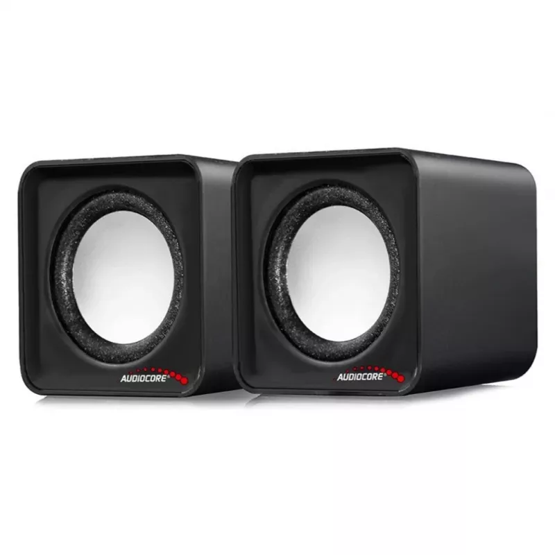 2-weg-pc-luidspreker Audiocore AC870 B — 3 W RMS, bekabelde USB-voeding, 3,5 mm ingang, 2.0 kanalen