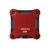 Externe SSD ADATA SD620 1 TB, draagbaar USB 3.2 Gen 2 (Micro-USB B), leessnelheid 520 MB/s, schrijfsnelheid 460 MB/s, schokbestendig, rood