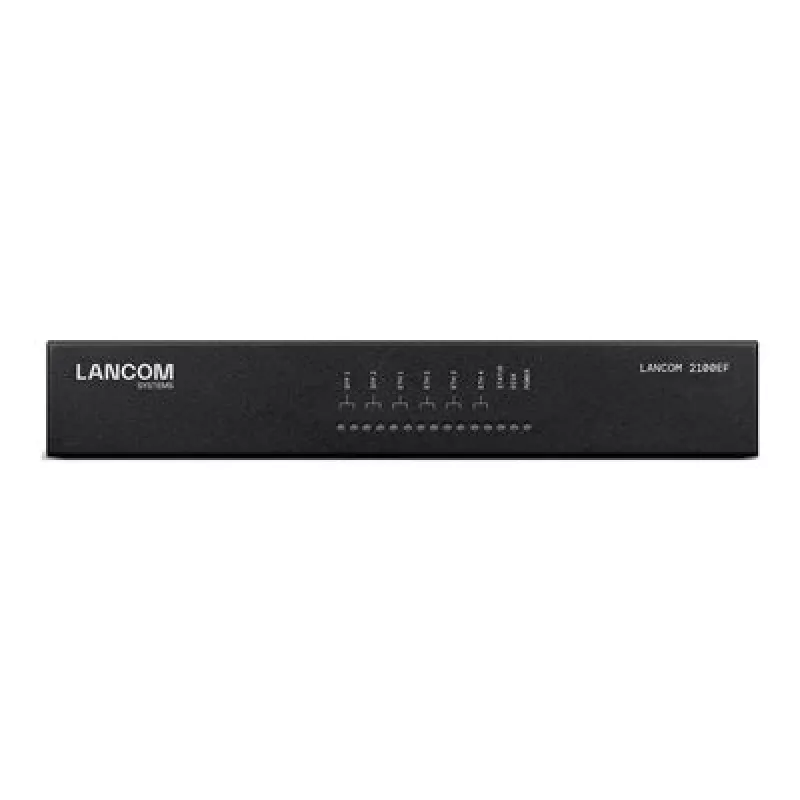 LANCOM 2100EF – SD-WAN-gateway – met glasvezel en Ethernet – 1GbE, 2.5GbE – 1U – cloudbeheerd – tafel-/rackmontage (61109)