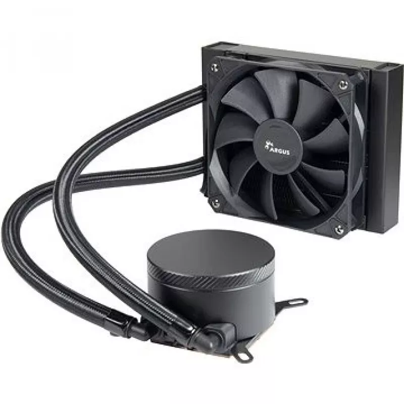 All-in-one waterkoeling INTER-TECH Argus Iceman B-120, 120mm ventilator, hydraulisch lager, zwart