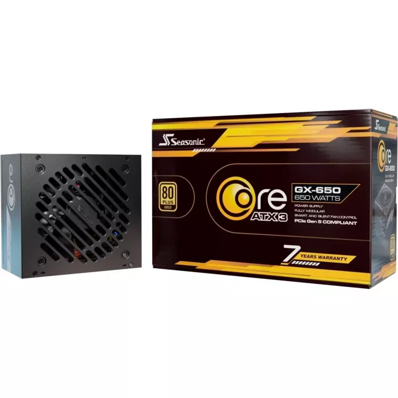 Seasonic Core GX-650-V2 650W ATX 3.1 PCIe 5.1 80 Plus Gold modulaire voeding