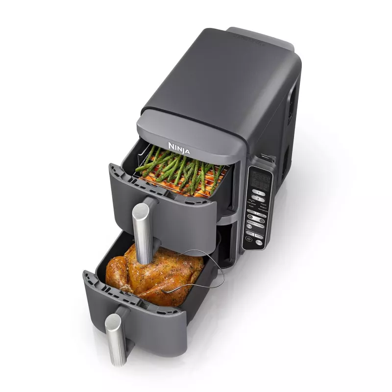 Ninja Double Stack XL heteluchtfriteuse 2 vakken met temperatuursonde SmartCook 9,5 L SL451EU