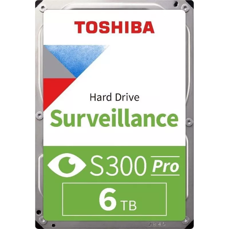 Toshiba S300 Pro Surveillance interne harde schijf 6 TB 7200 tpm 512 MB 3,5 inch Serial ATA III