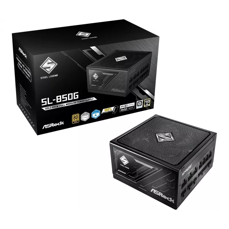 ASRock SL-850G Steel Legend voeding 850 W 20+4 pin ATX ATX B