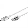 Goobay Ethernet-kabel USB-C 3.1 naar RJ45 slank 2 m - verbindt router of modem (74387)