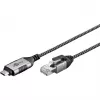 Goobay Ethernet-kabel USB-C 3.1 naar RJ45 slank 1 m – verbindt router, modem of (74401)
