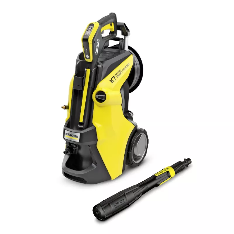 Kärcher K 7 Premium Smart Control Flex hogedrukreiniger 180 bar, 600 l/h, 3000 W, 10 m slang, Bluetooth, lcd, geel/zwart (1.317-360.0)