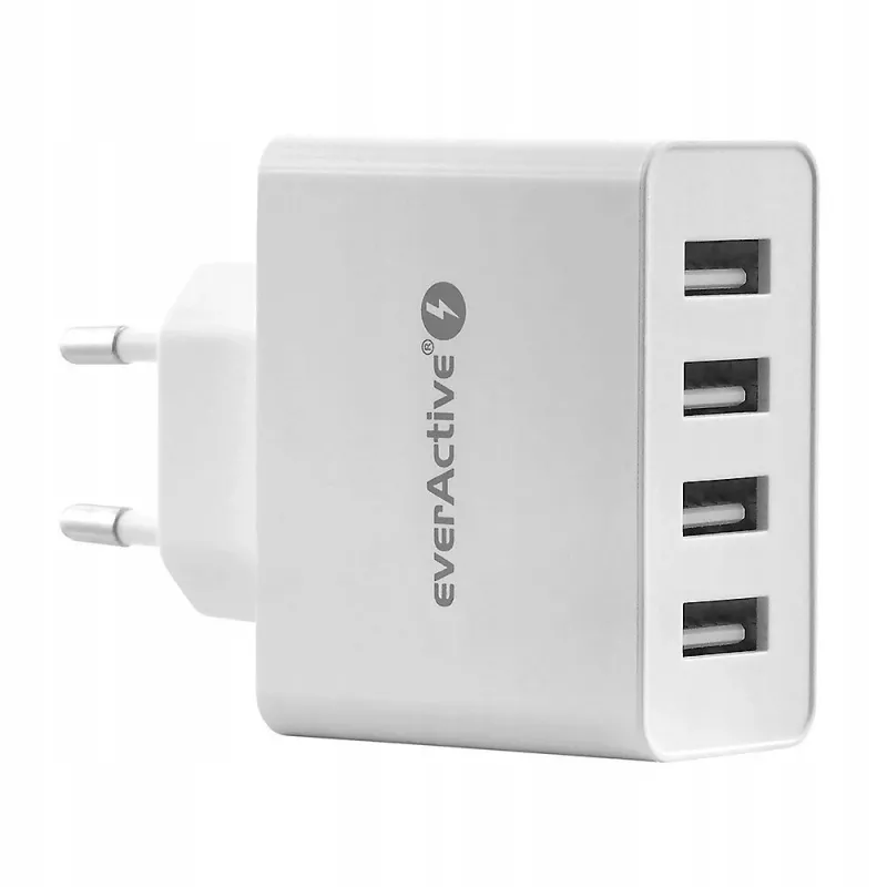 everActive telefoonoplader SC400 met 4x USB-aansluitingen, 5A totale uitgang, wit