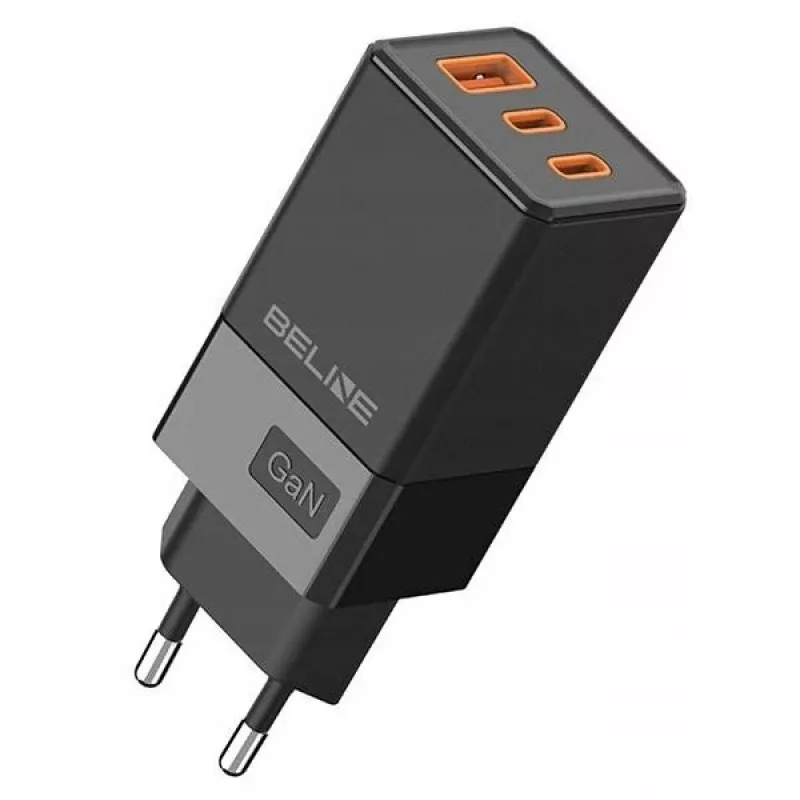 Oplader Beline BELI02750 65W GaN met 2×USB-C en 1×USB-A