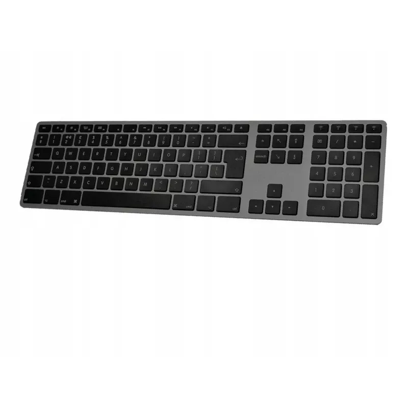 Draadloos toetsenbord Matias FK418BTLB-UK — aluminium, verlicht, Space Gray