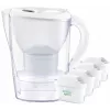 Brita Marella XL kan + 4 Maxtra cartridges (wit)