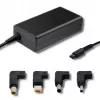 Voeding QOLTEC 51761 indoor 65W AC/DC 220–240V 50–60Hz zwart, 1,7-m-kabel