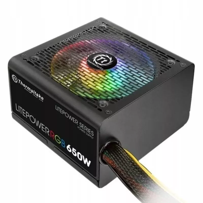 Voeding Thermaltake Litepower II RGB 750W, actieve PFC, 120mm-ventilator