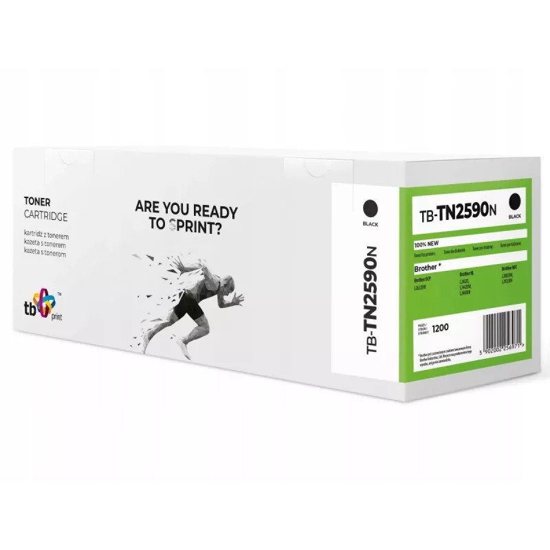 Toner voor Brother TN2590 TB-TN2590N BK 100% nieuw