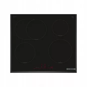 Inductiekookplaat Bosch PIF651HC1E, 60 cm, 4 zones, touchbediening, zwart, 7400 W aansluitwaarde