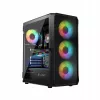 LOGIC CONCEPT Portos ARGB ATX mid-tower behuizing, zwart
