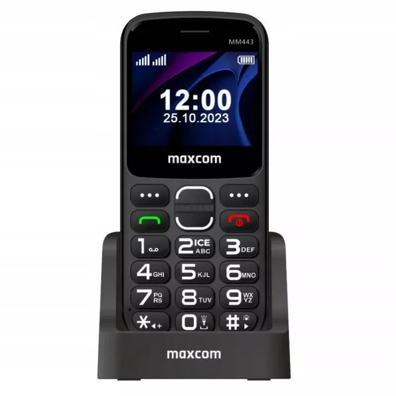 Maxcom Comfort MM443 senioren mobiele telefoon zwart/zwart