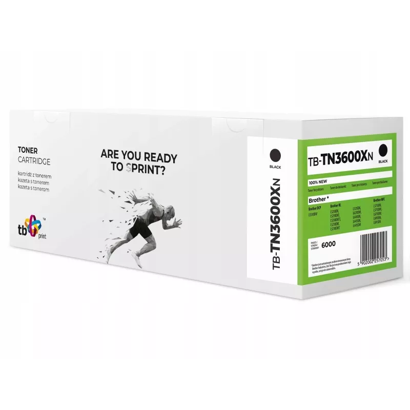 Toner Tb Print Pre Brother TN3600XL TB-TN3600XN Bk 100 % gloednieuw