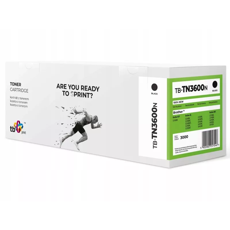 Toner Tb Print Pre Brother TN3600 TB-TN3600N Bk 100 % gloednieuw