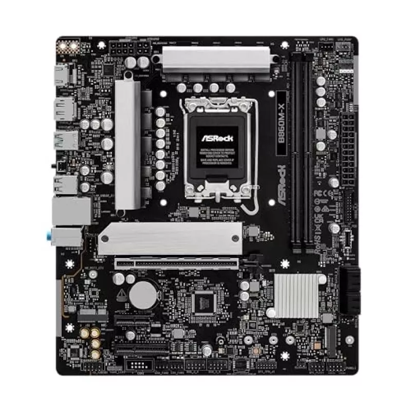 ASRock B860M-X moederbord, Intel B860, LGA 1851, micro ATX, DDR5